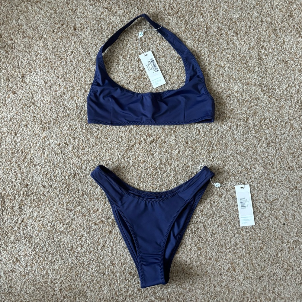 Frankie's Bikinis - Skyler Bikini Top & Dove Bikini Bottom